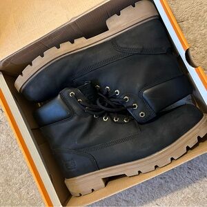 Timberland Black and Tan Men's Boots